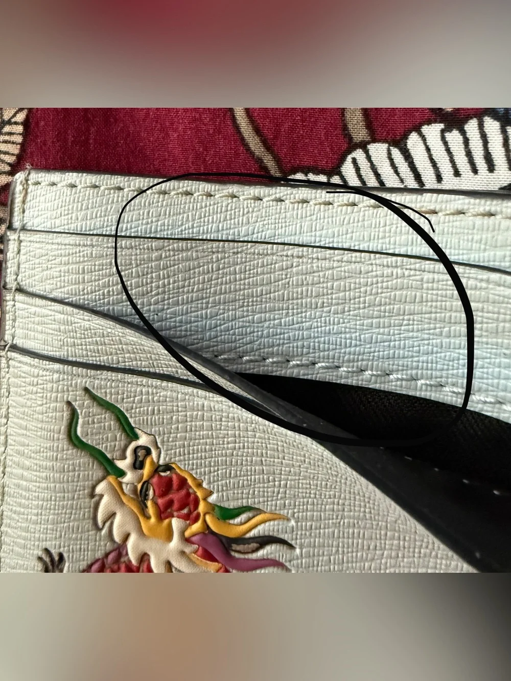 Kate Spade Dragon Printed Small Slim Card Holder